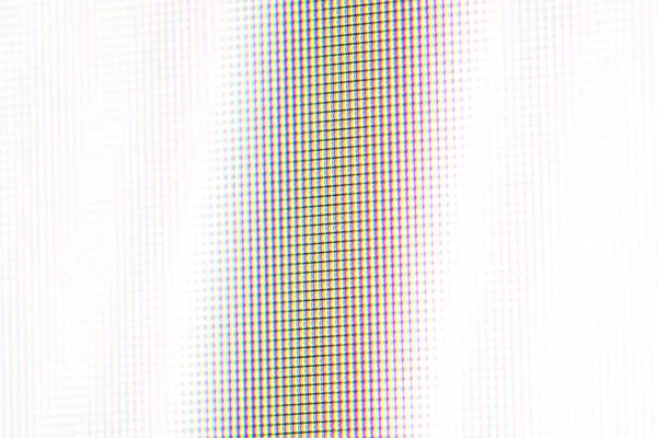 Simple white color LCD screen red green blue light RGB pixels visible, macro detail extreme closeup, additive color model space primary colors mixing, color components abstract concept, object, nobody