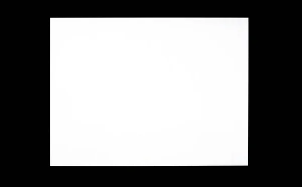 Einfaches Altes Rechteck Leer Leere Helle Weiße Bildschirm Einem Dunklen — Stockfoto