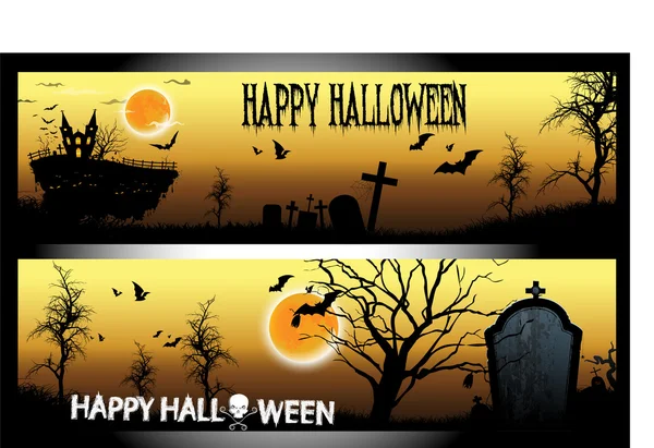 Mutlu Cadılar Bayramı Günü afiş tasarımı, vektör çizim ayarla