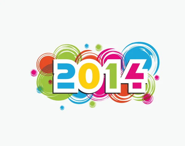 Happy New Year 2014 — Stock Vector