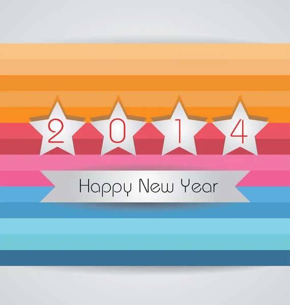 Happy New Year 2014 — Stock Vector