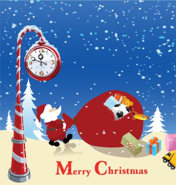 neşeli Noel kartı