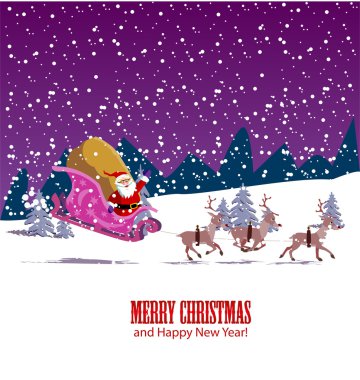 neşeli Noel kartı