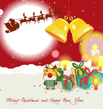 neşeli Noel kartı