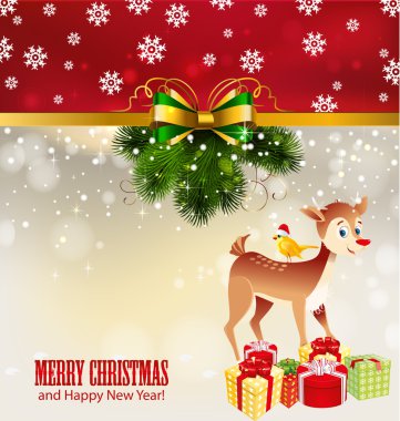neşeli Noel kartı