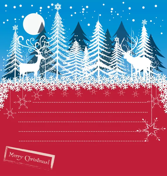 Card Merrychristmas — Stock Vector
