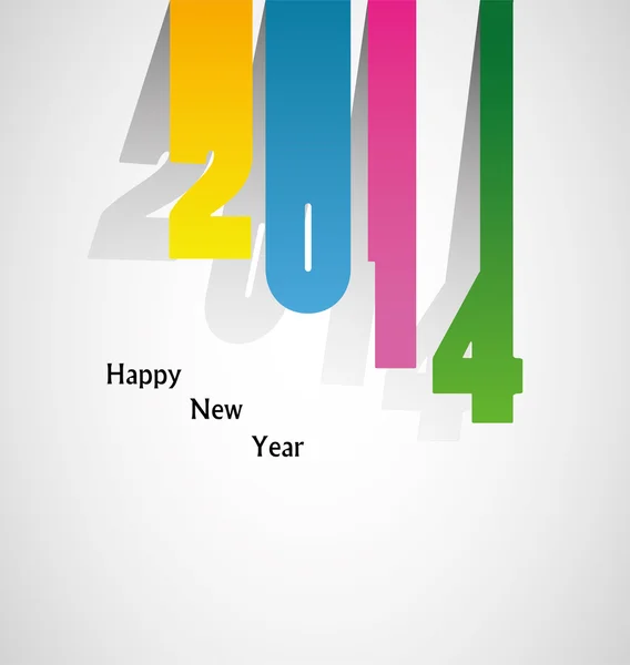 Feliz Ano Novo 2014 fundo celebração . —  Vetores de Stock