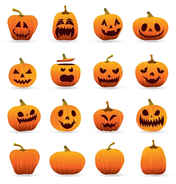 Set de calabazas para Halloween — Archivo Imágenes Vectoriales