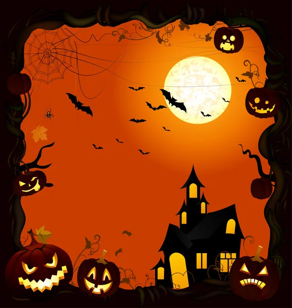 Halloween-kaart — Stockvector