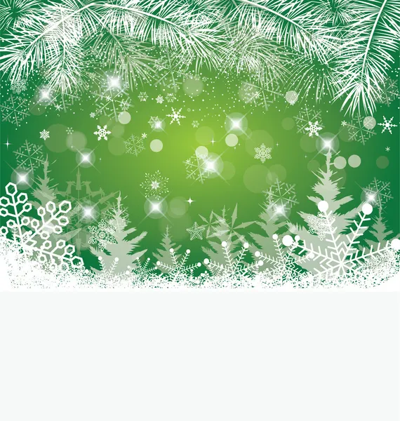 卡及全家圣诞快乐 — 图库矢量图片