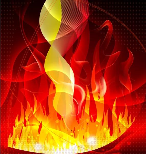 Achtergrond brand — Stockvector
