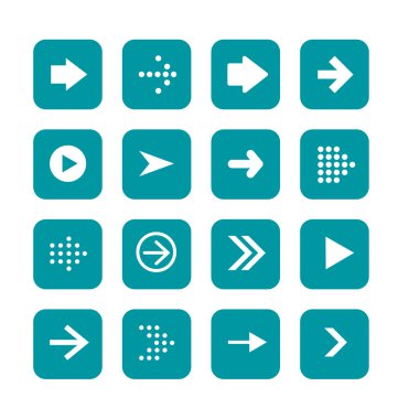 Ok işareti simgesi seti