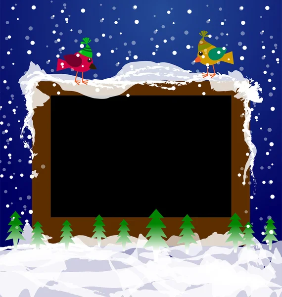 Christmas Frame — Stock Vector