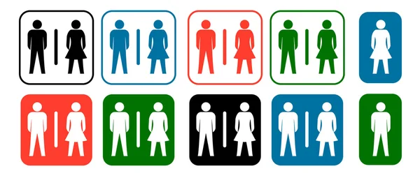 Adam ve kadın tuvalet işareti