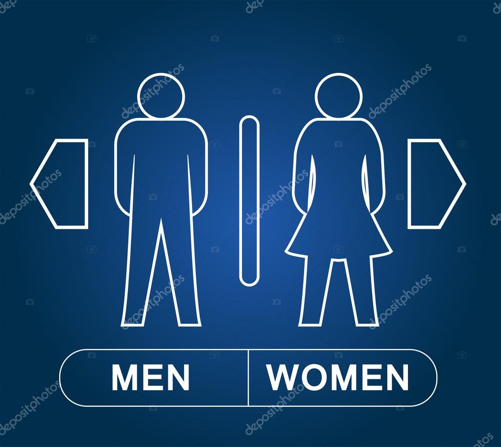 Man & Woman restroom sign Stock Vector Image by ©kimminthien 47058379