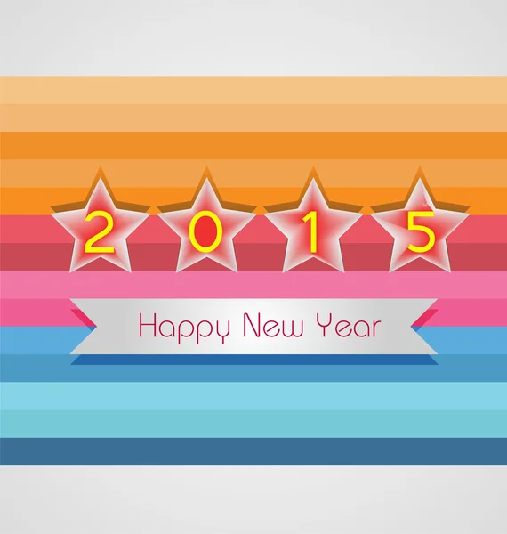 Happy New Year 2015 — Stock Vector