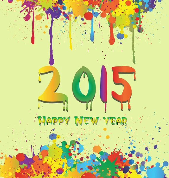 Happy New Year 2015 — Stock Vector