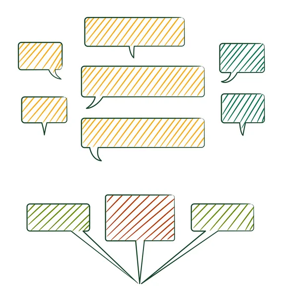 Kézzel rajzolt grafikus jelek sorozata — Stock Vector