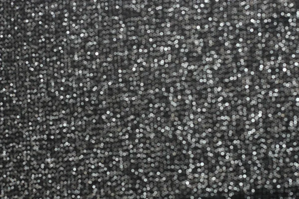 Parlak Lurex Kumaş Dokusu Gümüş Siyah Renk — Stok fotoğraf