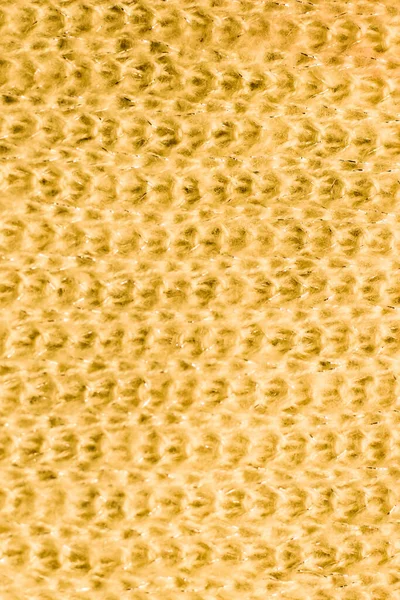 Texture Natural Warm Knitted Fabric Pattern Yellow Color — Stock Photo, Image