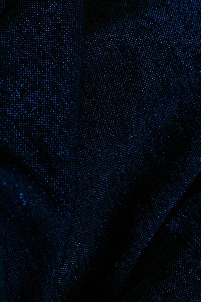 Υφή Από Γυαλιστερό Αφρώδες Lurex Ύφασμα Μπλε Χρώμα — Φωτογραφία Αρχείου