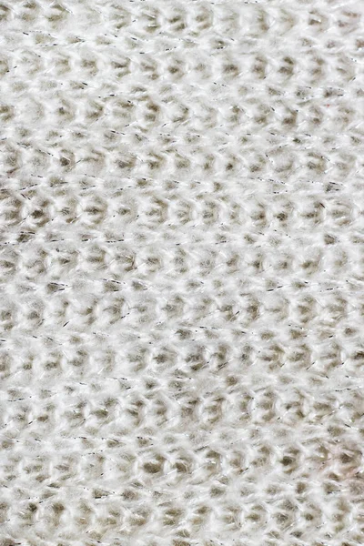 Doğal Sıcak Örülmüş Kumaş Deseni Beyaz Renk — Stok fotoğraf