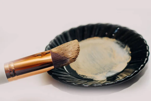 Foundation Concealer Brush Cosmetic Palette — Stockfoto