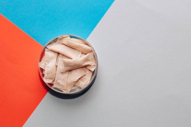 Nikotin örümcekleri, tütün pedleri, sigarayı bırakma konsepti.