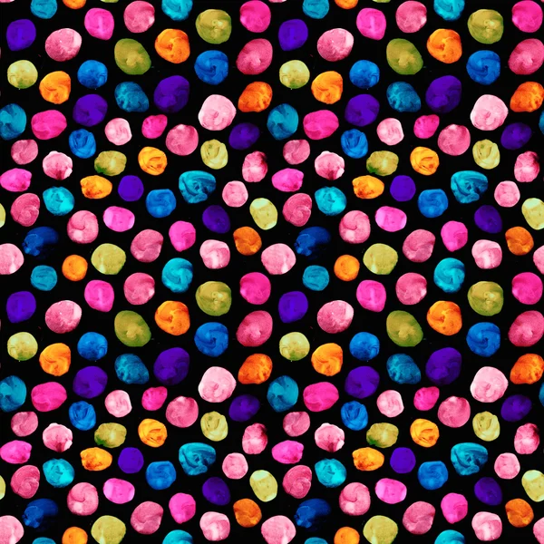 Цветные горошек акварели — стоковое фото