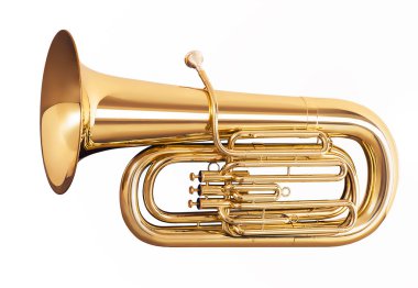 Beyaz arka plan üzerinde izole tuba