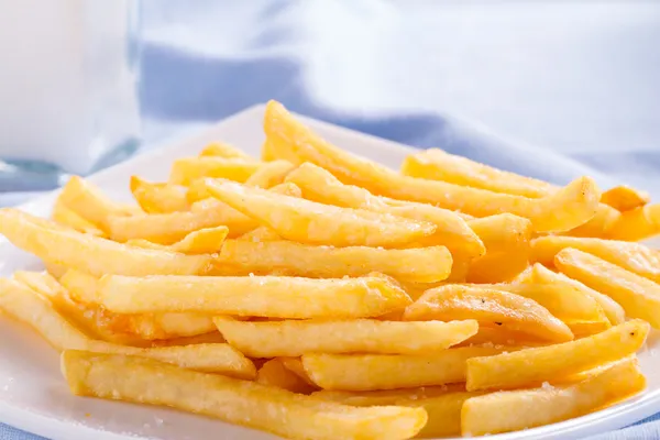 French fries in a plate — Stock Photo, Image