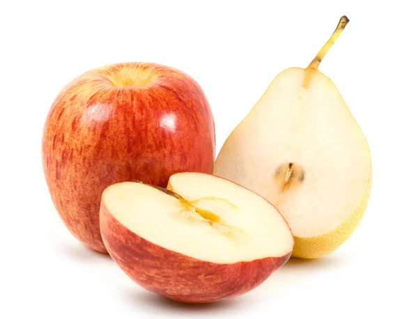 Apfel mit Birne — Stockfoto