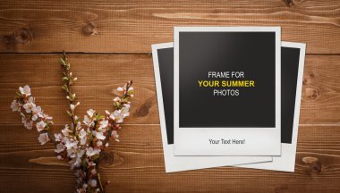 fotoğraf çerçeveleri ile çiçekler