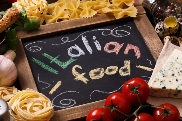 Ingredienser för italiensk pasta — Stockfoto