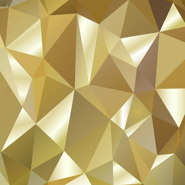 Polygonal background gold — Stock Vector