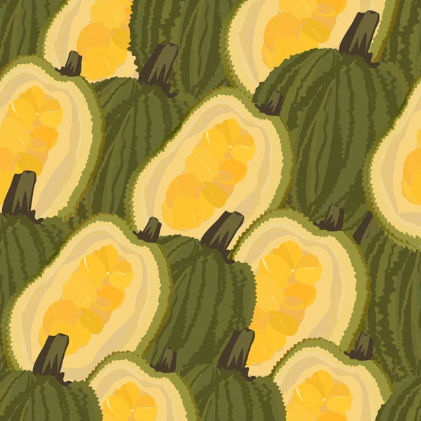 Seamless background jackfruit — Stock Vector