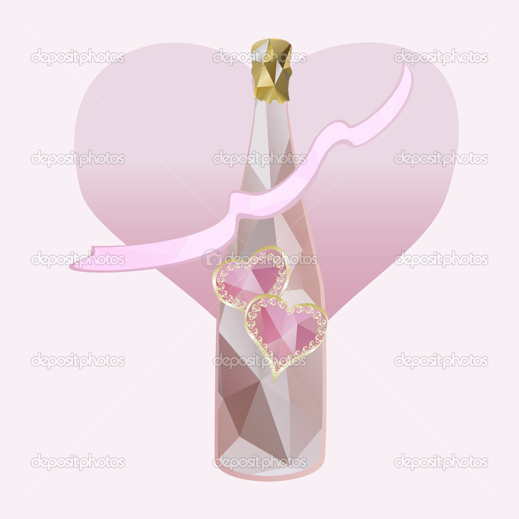 polygonal wedding bottle