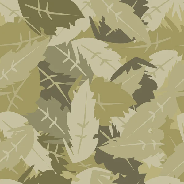 Hojas de camuflaje — Vector de stock