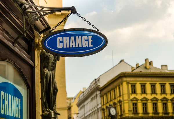 Change Sign — Stock Photo, Image