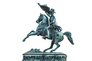 Statue of Archduke Charles of Austria at the Hofburg Palace in V clipart