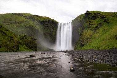 Skogafoss şelale Güney İzlanda
