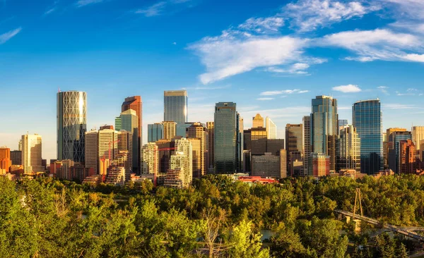 Stadtsilhouette von Calgary in Kanada — Stockfoto