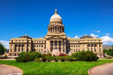 Idaho State Capitol in Boise, ID. The building was included in the Boise Capitol Area District listing on the National Register of Historic Places in 1976.