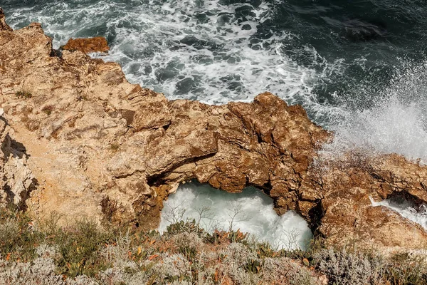 Karadeniz Kayalık Kıyıları Sivastopol Şehri Peyzaj Fotoğrafçılığı — Stok fotoğraf