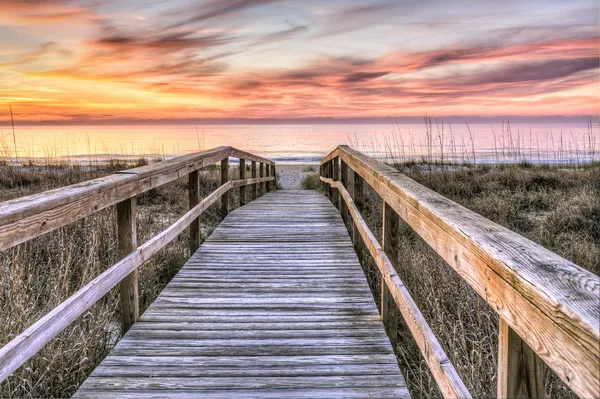 Boardwalk to Sunrise — Stock Photo, Image