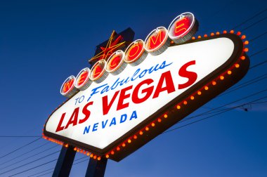 Las vegas neon tabela için geceleri hoş geldiniz.
