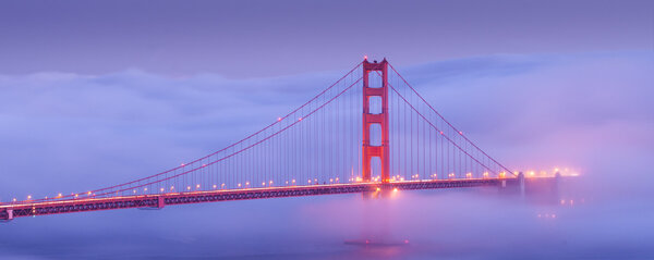 Золотые ворота в тумане
