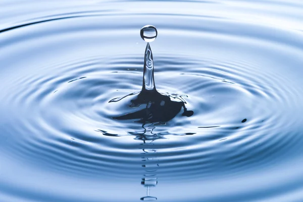 Water drop with water wave — Stock Photo, Image