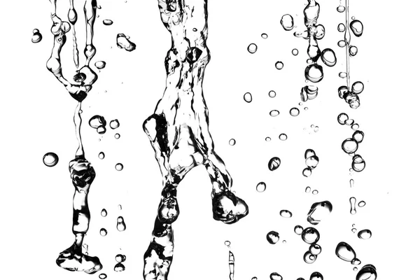 Fluxo de água e gota de água — Fotografia de Stock