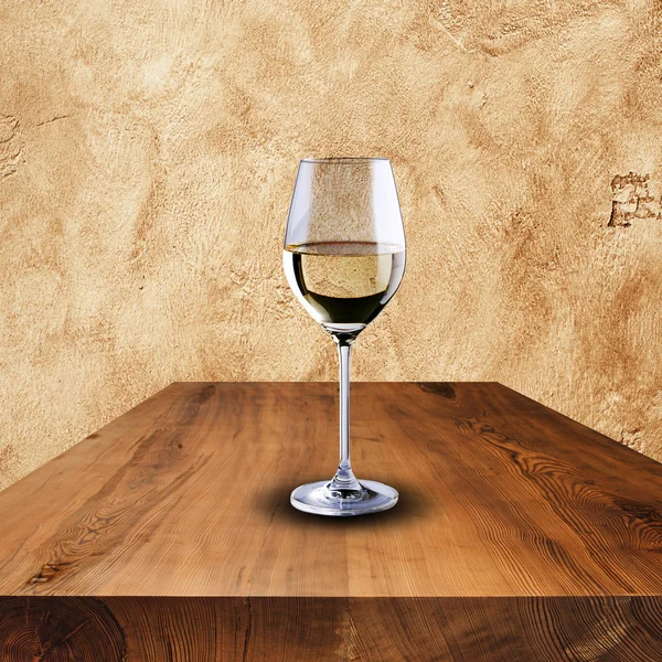 Glas vitt vin — Stockfoto